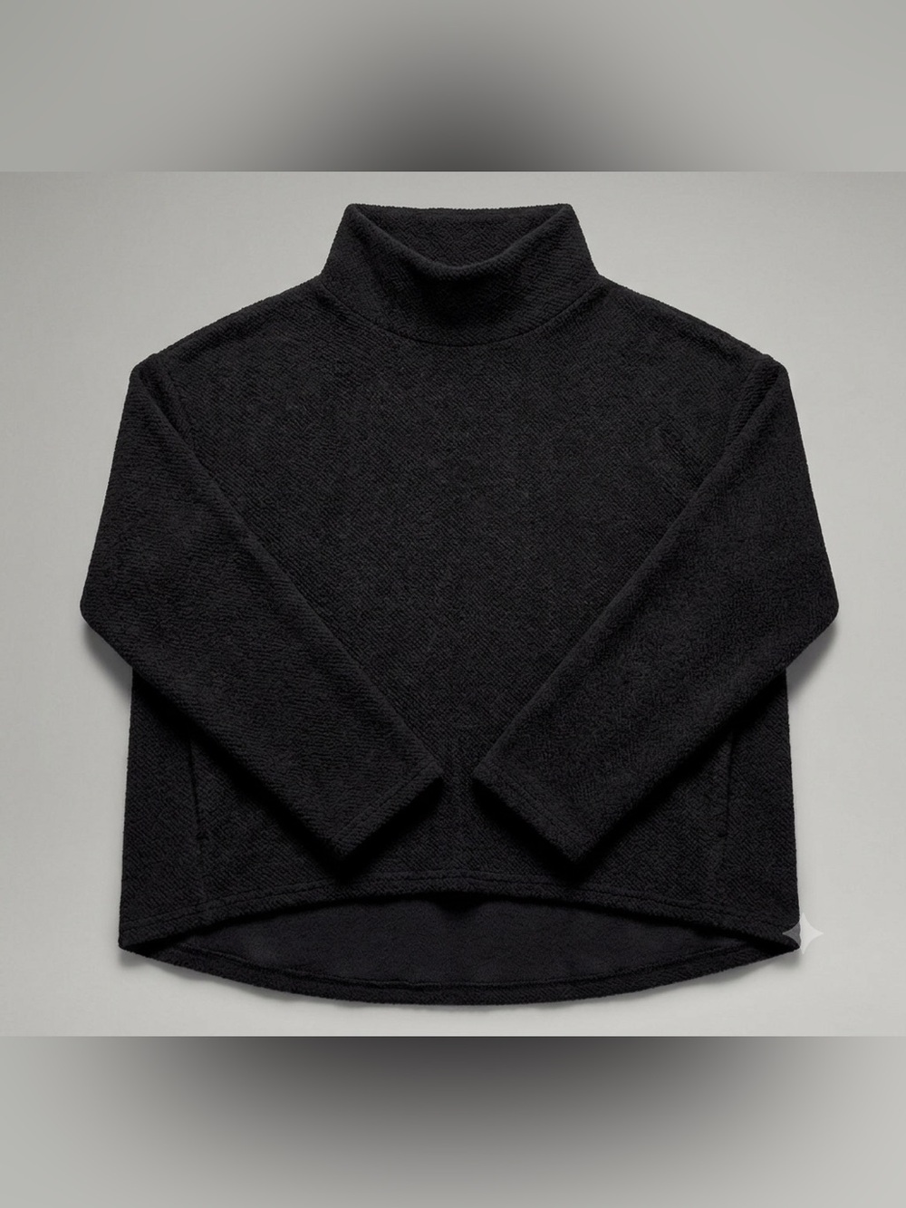Banana Republic Factory Textured Mock Neck Sweater - Medium - Black